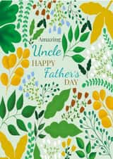 Uncle Fathers Day Card - Amazing Uncle - Fathers Day Card For Him created by Rainee Collections