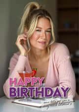 Funny Birthday Card - Bridget Jones's Diary created by Shower Thoughts