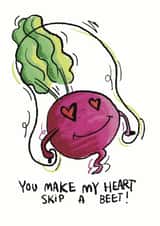 Cute Anniversary Card - Beetroot created by jammboaa