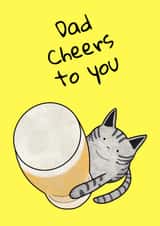 Cute Father's Day Card - Cheers To You created by suzcreate