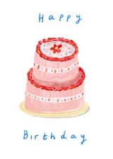 Classic Birthday Card - Pink Cake created by Meg Pearl Designs