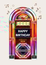 Classic Birthday Card - Retro - Jukebox created by Folio | Ian Owen