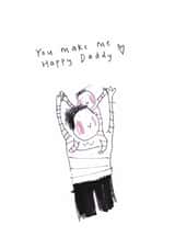 Cute Father's Day Card - You Make Me Happy Daddy created by Sketchy Muma