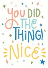 Classic Congratulations Card - You Did The Thing! created by Life’s Peachey by Lauren Faye Peachey