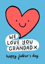 Cute Father’s Day Card - We Love You Grandad created by Macie Dot Doodles