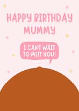 Cute Birthday Card - From The Bump - For Mummy created by Blush Boulevard