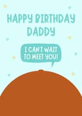 Cute Birthday Card - From The Bump - For Dad To Be created by Blush Boulevard