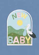 New Baby - Blue - Stork created by Basil Thyme