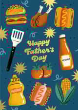 Classic Father's Day Card - BBQ - Grilling created by Ricicle Cards