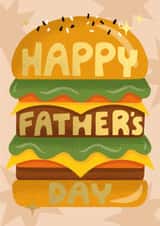 Classic Father's Day Card - Burger - BBQ created by Ricicle Cards