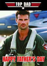 Funny Father's Day Card - Top Gun - Top Dad created by CARD MASTER LDN