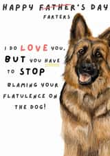 Funny Father's Day - Blaming The Dog created by Dotts Yard