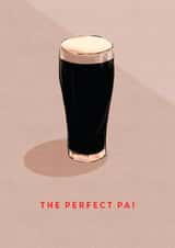 Classic Father's Day Card - Perfect Pa - Guinness created by @doublepea_designs