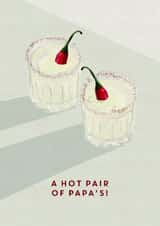 Funny Father's Day Card - Hot Papas - Spicy Margaritas - LGBTQ+ created by @doublepea_designs