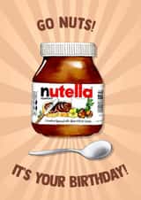Funny Birthday Card - Nutella created by Poppy & Mabel 