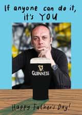Personalised Father's Day Photo Card created by Che Dyer - Classic Father's Day Card - Guinness
