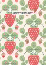 Arty Birthday Card - Strawberries created by Taya Cosgrove