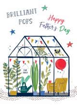 Garden shed themed card for Pops on Father's Day created by Katie Phythian Design