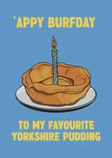 Funny Birthday Card - Yorkshire Pudding - Yorkshire created by ZB CREATIVE