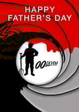 Jame's Bond Father's Day  - to a Dad from Devon - 007 created by Lucy Driver