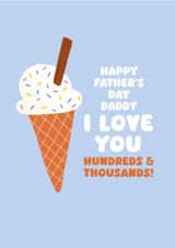 Classic Father's Day Card - Ice Cream - Hundreds And Thousands created by Peanut Designs