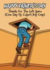 Funny Father’s Day Card - Loft Space created by Aussie Studios