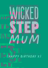 Funny Birthday Card - Wicked Step Mum created by The Buddy Fernandez Card Co.