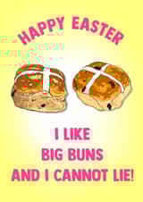 Funny Easter Card - Hot Cross Buns created by Poppy & Mabel 
