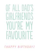 Funny Birthday Card - For Step Mum - Dad's Girlfriends created by The Buddy Fernandez Card Co.