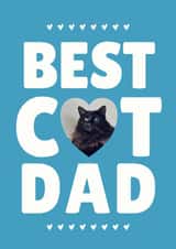 Personalised Birthday Photo Card created by @hollielonglanddesigns - Classic Father's Day Card - Best Cat Dad