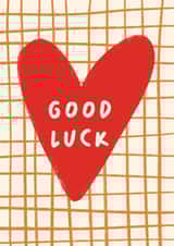 Classic Good Luck Card - Heart created by Print & Pigment