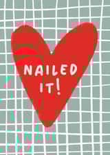 Classic Congratulations Card - Nailed It created by Print & Pigment