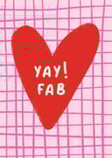 Classic Congratulations Card - Yay! created by Print & Pigment