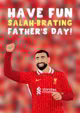 Football Father's Day Card - Mo Salah - Liverpool created by Pink Peach Cards