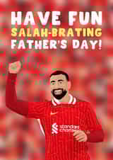 Football Father's Day Card - Mo Salah - Liverpool created by Pink Peach Cards