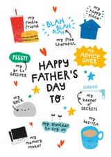Funny Father’s Day Card - For Father Figure - Happy Place created by Twisted Haggis