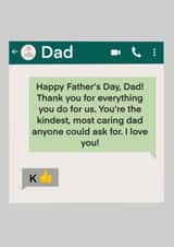 Funny Text Father's Day Card created by Sophisticards