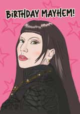 Fun Birthday Card - Lady Gaga - Mayhem created by Rulu