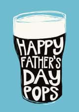 Classic Father's Day Card - Pops - Guinness created by Giddy Kipper