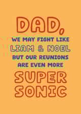 Funny Father's Day Card - Oasis - Fight Like Liam And Noel created by Cindy Reynolds
