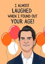 Funny Birthday Card - Jimmy Carr - Last One Laughing created by Original Fox Cards