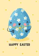 Cute Easter Card - Easter Egg - Chocolate created by Nicola Watson