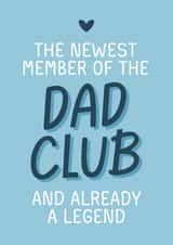 Classic Father's Day Card - Newest Member Of The Dad Club created by Sundiva Designs