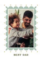 Personalised Father's Day Photo Card created by AniSomi - Classic Father's Day Card - Best Dad