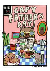 Cute Capybara Father's Day Card - Capy For You - Capy Father's Day! created by JOLLY AWESOME