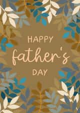 Classic Father's Day Card - Leaves created by The Pattern Press