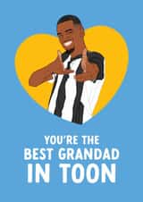 Newcastle United Father's Day Card - Alexander Isak - Best Grandad In Toon created by The Cake Thief