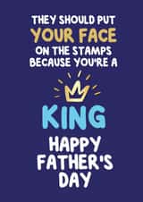 Funny Father's Day Card - King created by @MarcoLooks