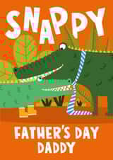 Cute Father's Day Card - For Daddy - Crocodile created by Lucy Maggie Designs