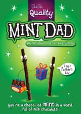 Cute Father's Day Card - Matchmakers - Mint Dad created by la la la Designs